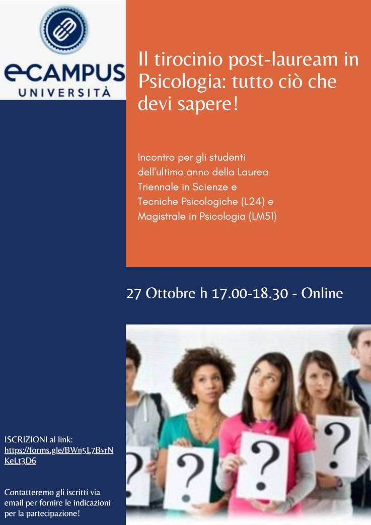 Save The Date - Formazione Tirocini Post-Lauream