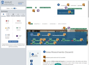 validazione Wave pagina Area Ricevimento Docenti