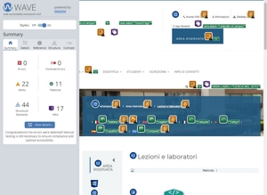 validazione Wave pagina Lezioni e Laboratori