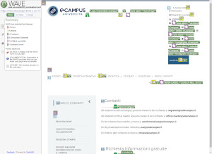 validazione webAIM pagina Info e Contatti