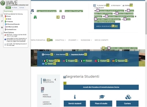 validazione Wave pagina Segreteria Studenti