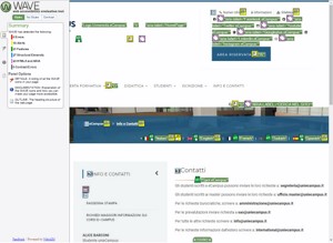 validazione webAIM pagina Info e Contatti