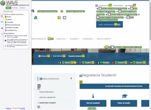 validazione Wave pagina Segreteria Studenti