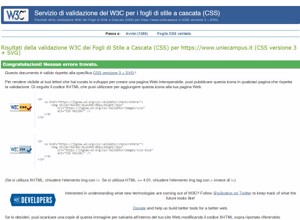 validazione folgi di stile portale ecampus